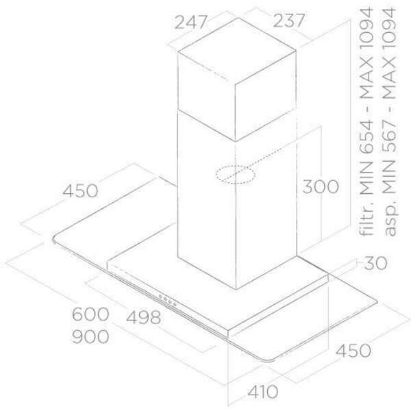 ELICA FLAT GLASS IX/A/90