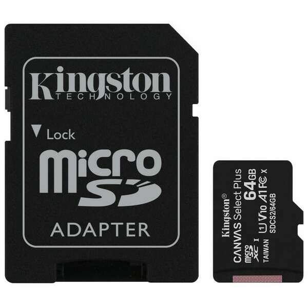 KINGSTON SDCS2/64GB UHS 1 + ADAPTER