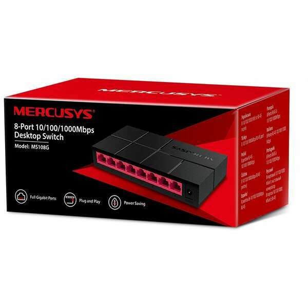 MERCUSYS MS108G 8-PORT 10/100/1000MBPS SWITCH