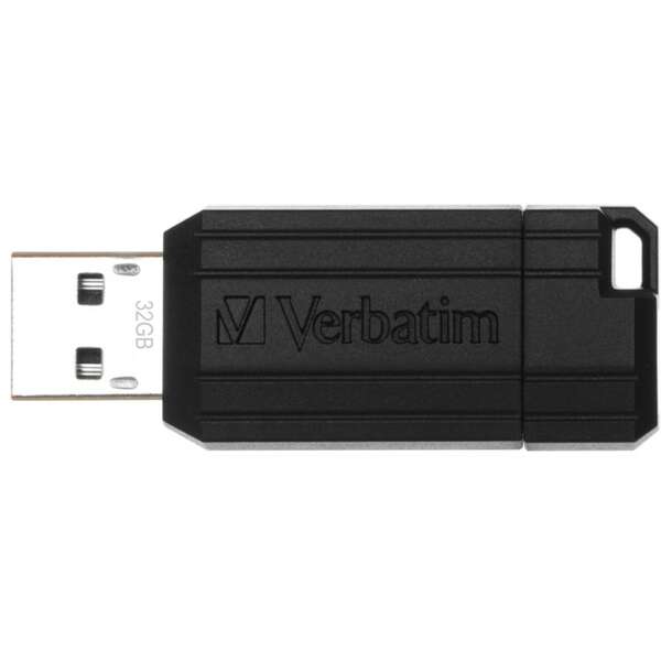 VERBATIM PINSTRIPE 32GB BLACK 