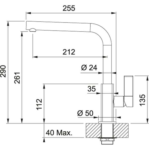 FRANKE MARIS HROM/CRNA 115.0392.356