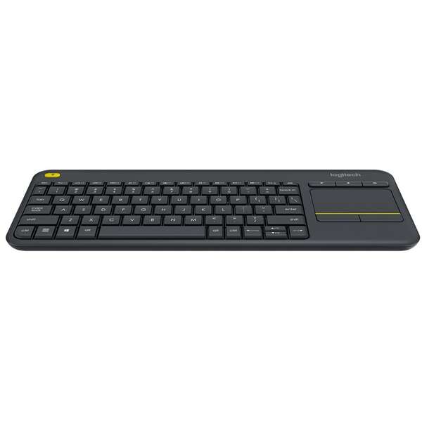 LOGITECH K400 PLUS WIRELESS TOUCH KEYBOARD BLACK YU 920-008385