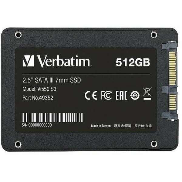 VERBATIM SSD 512GB Vi550 S3 49352