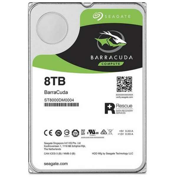 SEAGATE 8TB 3.5 SATA III 256MB 5.400rpm ST8000DM004 Barracuda Guardian HDD