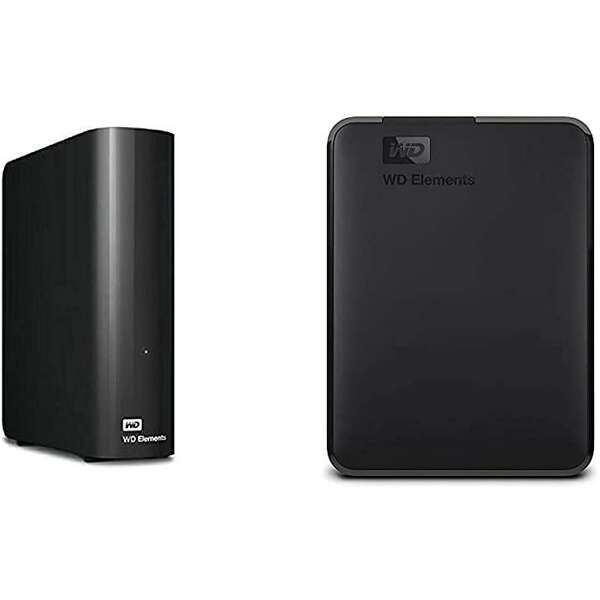 WESTERN DIGITAL Eksterni HDD 4TB - Elements desktop - WDBWLG0040HBK -