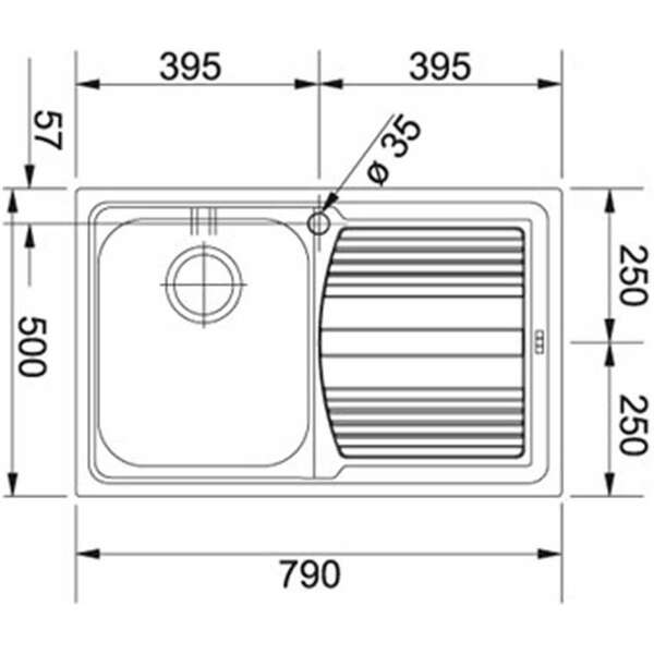 FRANKE LLX 611 LEVI INOX 101.0152.582