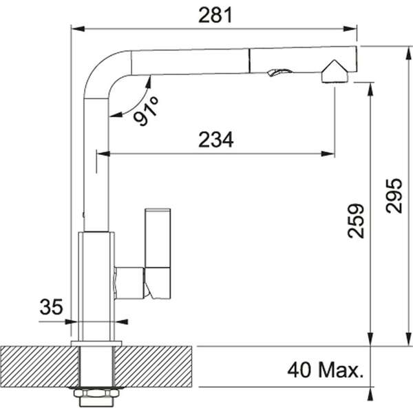 FRANKE MARIS-D HROM 115.0392.357