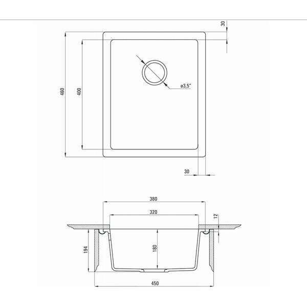 DEANTE ZQA S10B CORDA UNDERMOUNT 38/MGR