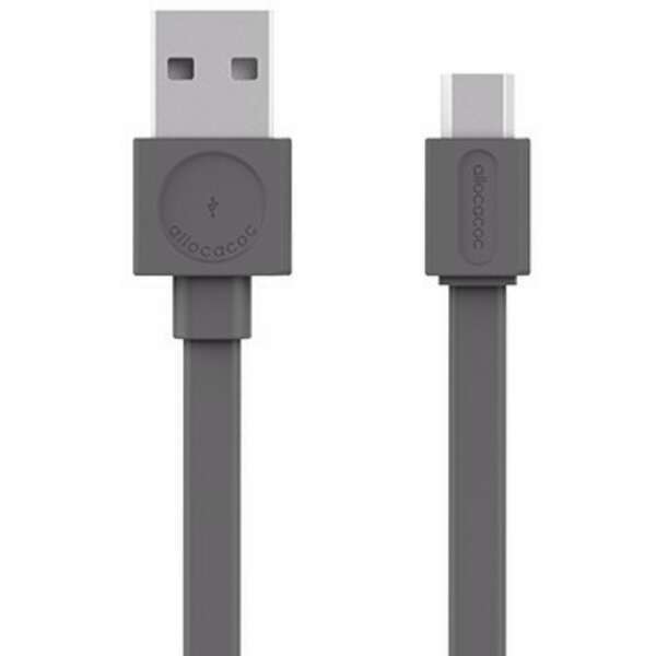 ALLOCACOC Flat USB kabl microUSB 1.5m sivi 10452GY/USBMBC