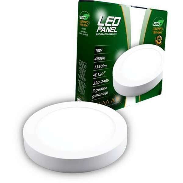 LUMAX ECO LUMNPO-18W 4000K Nadgradni-Okrugli 1530 lm