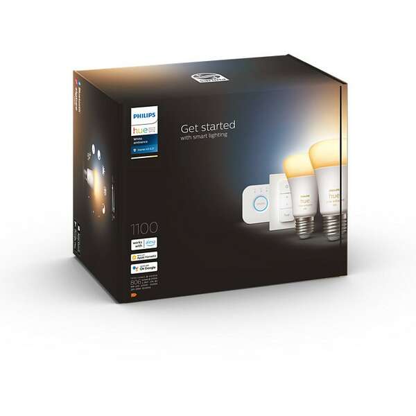 PHILIPS HueWA 10.5W A60 E27 2set sw EU PMO