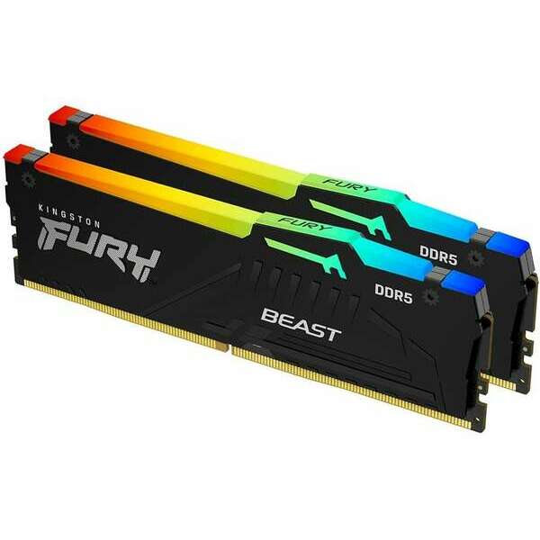 KINGSTON DIMM DDR5 32GB (2x16GB kit) 6000MT/s KF560C40BBAK2-32 Fury Beast RGB