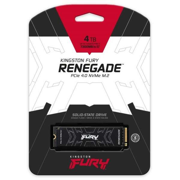 KINGSTON 4TB FURY Renegade PCIe 4.0 NVMe M.2 SSD