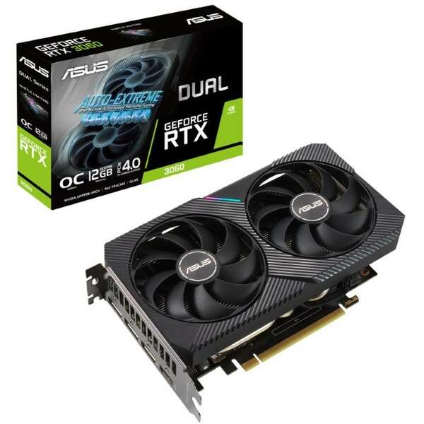 ASUS nVidia GeForce RTX 3060 12GB 192bit DUAL-RTX3060-O12G-V2 LHR