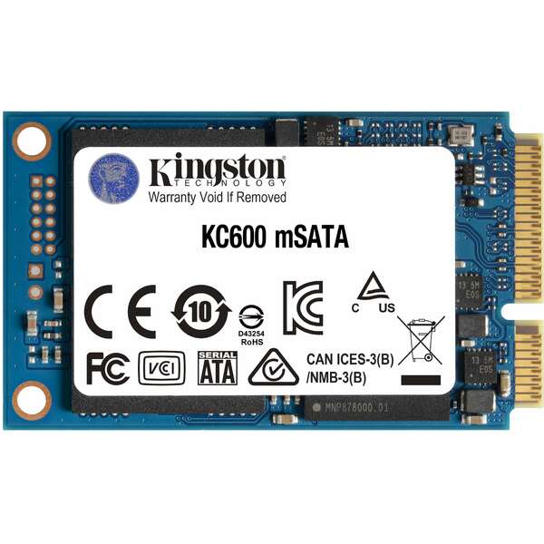 KINGSTON 512G SSD KC600 SATA3 mSATA