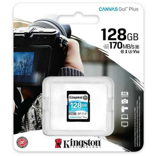 KINGSTON Mem. kartica Canvas Go! Plus SD 128GB, sdg3/128gb