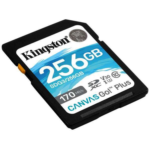 KINGSTON Mem. kartica Canvas Go! Plus SD 256GB, sdg3/256gb