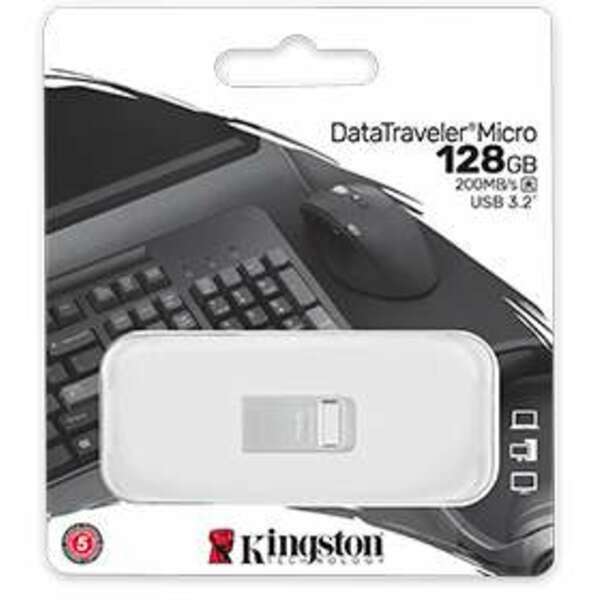 KINGSTON Fleš pen 128GB, DataTraveler micro G2, DTMC3G2/128GB