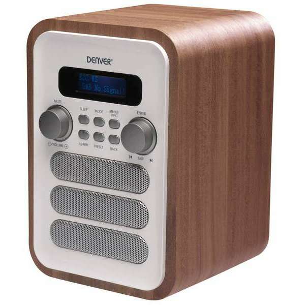 DENVER DENVER DAB-48 RADIO FM WHITE