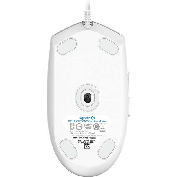 LOGITECH G102 LIGHTSYNC WHITE 910-005824