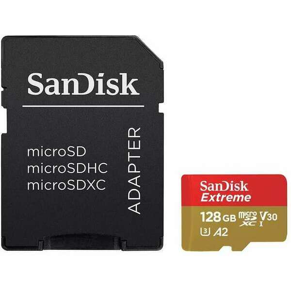 SANDISK SDXC 128GB Extreme micro Pro Deluxe 190MB/s A2 C10 V30 UHS-I U3