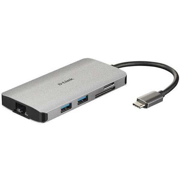 D-LINK USB HUB USB-C USB-3.0,USB-C,RJ45,HDMI,D-Link, DUB-M810