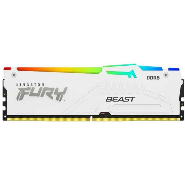 KINGSTON DIMM DDR5 64GB (2x32GB kit) 5200MT/s KF552C36BWEK2-64 Fury Beast White Expo