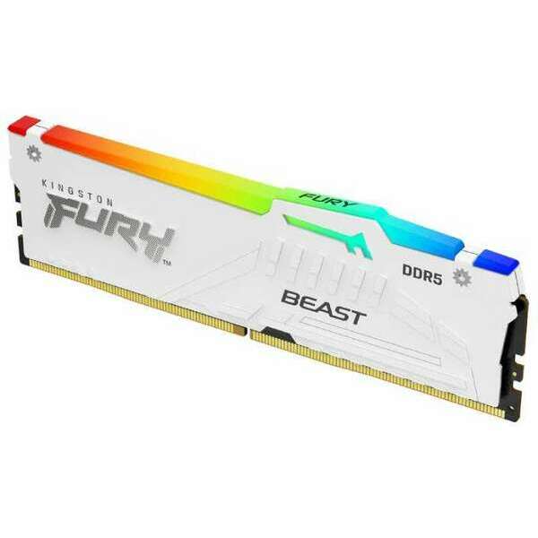 KINGSTON DIMM DDR5 32GB 5600MT/s KF556C36BWEA-32 Fury Beast RGB White Expo