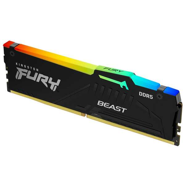 KINGSTON DIMM DDR5 16GB 5200MT/s KF552C36BBEA-16 Fury Beast RGB EXPO