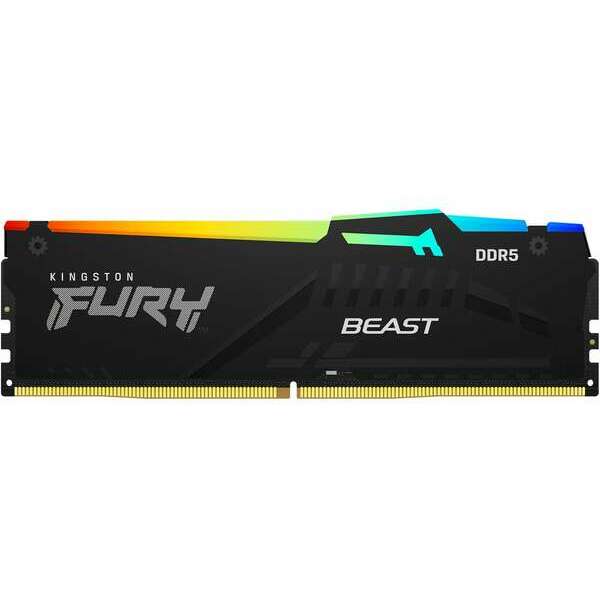 KINGSTON DIMM DDR5 16GB 5200MT/s KF552C40BBA-16 Fury Beast RGB