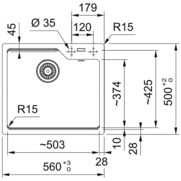 FRANKE UBG 610-50 114.0682.644