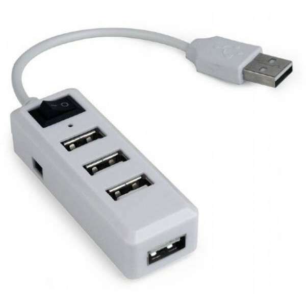 GEMBIRD UHB-U2P4-21 USB2.0 4-port HUB sa prekidacem white