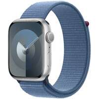 APPLE Watch S9 GPS 45mm Silver Alu Case with Winter Blue Sport Loop mr9f3se / a