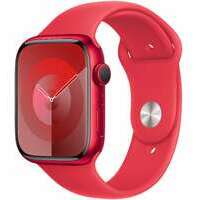 APPLE Watch S9 GPS 45mm RED Alu Case with RED Sport Band - S / M mrxj3se / a