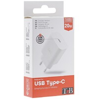 TNB CHPD20W2 ZIDNI PUNJAC SA USB-C KONEKTOROM, 20W, BELI