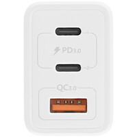 TNB CHGAN65W ZIDNI PUNJAC 65W, USB-C X 2 + USB-A QC 3.0