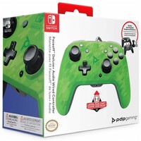 PDP Nintendo Switch Faceoff Deluxe Controller + Audio Camo Green