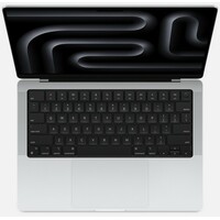 APPLE 14-inch MacBook Pro: Apple M3 chip with 8-core CPU and 10-core GPU, 512GB SSD - Silver mr7j3cr/a