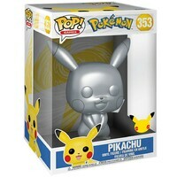 FUNKO Pokemon POP! Vinyl - Pikachu Silver Metalic 10