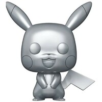 FUNKO Pokemon POP! Vinyl - Pikachu Silver Metalic 10