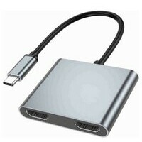 LINKOM Adapter-konvertor TIP C na 2xHDMI 4K+USB 3.0+TIP C