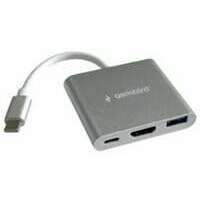 GEMBIRD A-CM-HDMIF-05 Type C - HDMI + USB 3.0 + PD ALU