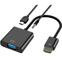 LINKOM Adapter-Konvertor HDMI na VGA m/z+audio+USB Micro