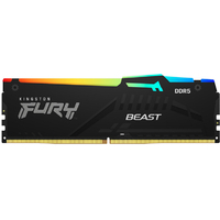 KINGSTON DIMM DDR5 32GB 6400MT/s KF564C32BBA-32 FURY Beast Black RGB XMP