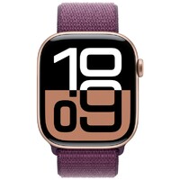 APPLE Watch S10 GPS 46mm Rose Gold Alu Case with Plum Sport Loop mwwv3qv/a