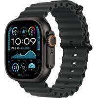 APPLE Watch Ultra2 v2 Cellular 49mm Black Titanium Case with Black Ocean Band mx4p3se / a