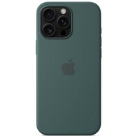 APPLE iPhone 16 Pro Max Silicone Case with MagSafe Lake Green ma7v4zm/a