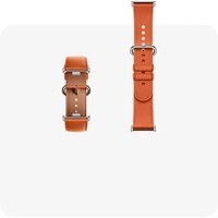 XIAOMI Leather Quick Release Strap Coral Orange