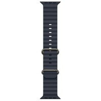 APPLE Watch 49mm Band Navy Ocean Band - Natural Titanium Finish mxth3zm/a