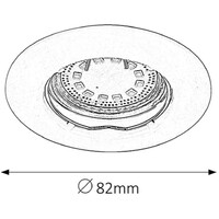 RABALUX Lite LED ugradni spot GU10 3x3W 3000K beli